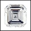 0,60 carat F Color and VVS1 Clarity Asscher cut + GIA certificate