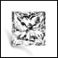 0,51 carat F Color and VS1 Clarity Princess cut + GIA certificate