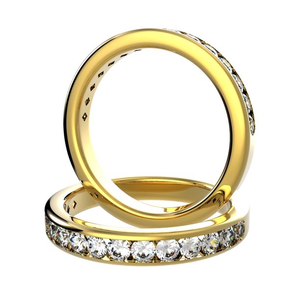 Diamond Yellow Gold Anniversary Ring
