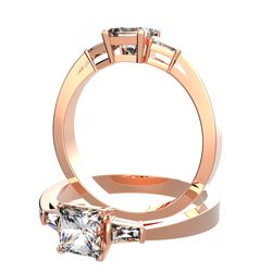 Side Stones Diamond Ring