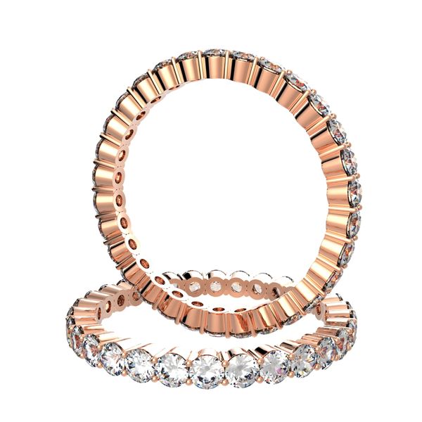 Diamond Eternity Ring in 18k pink gold (0.84 ct. tw.), #3142