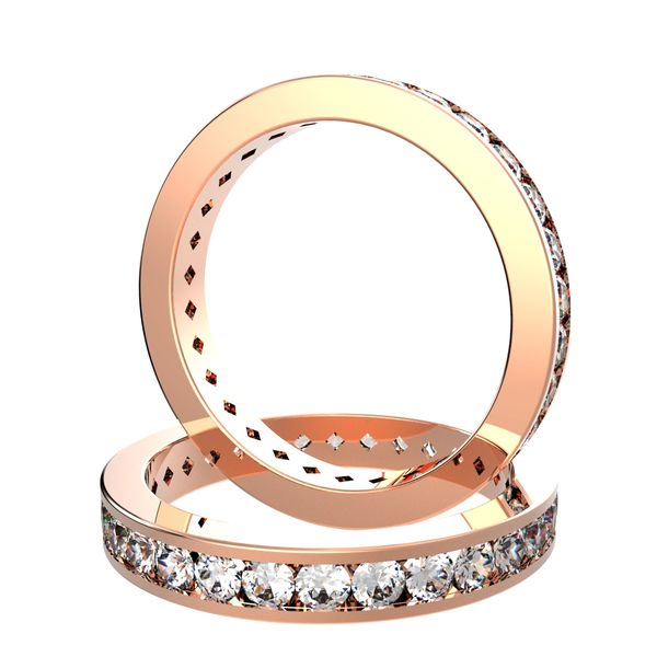 Diamond Eternity Ring in 14k pink gold (1.56 ct. tw.), #2861