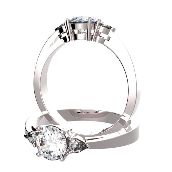 Diamond side stone ring Diamond side stone ring