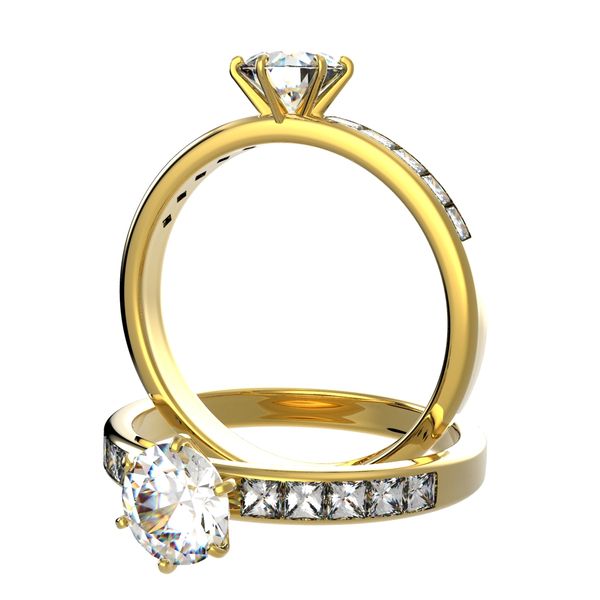 Yellow gold diamond ring Yellow gold diamond ring