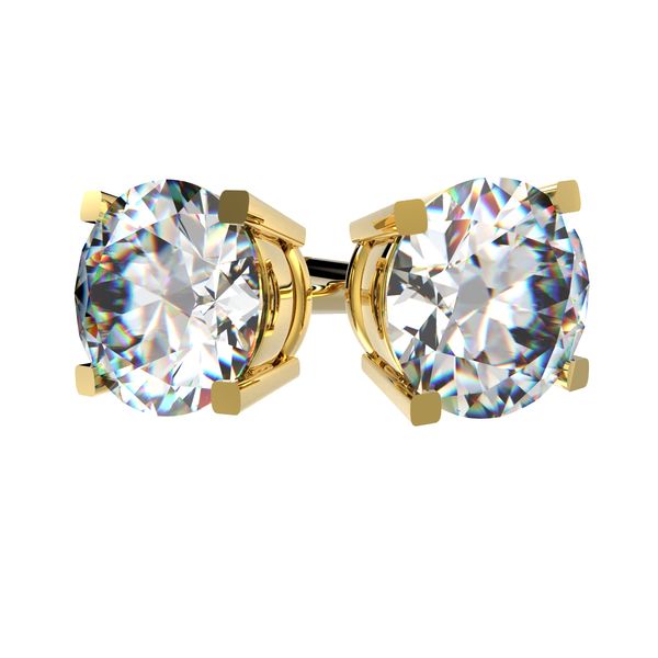 Yellow gold earrings