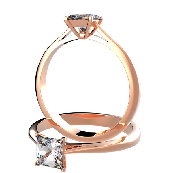 4 prongs Solitaire Ring #9046